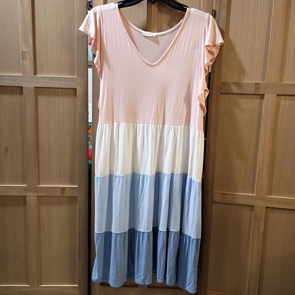 Chic soul tiered dress 1X XL